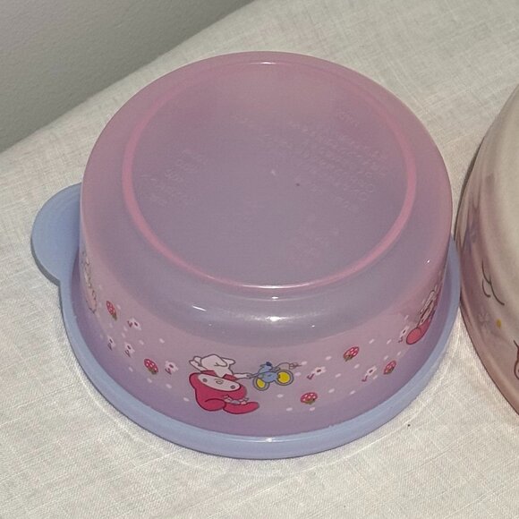 Hello Kitty Bowl & My Melody Tupperware – Sanrio Kawaii Kitchen Set Dining Cook - Picture 4 of 4